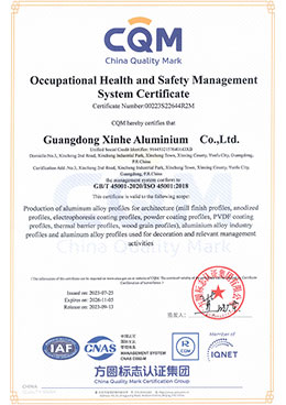 Occupational Health and Safety Management System Certificate