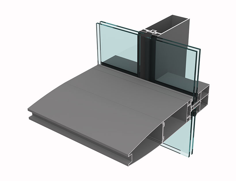 Semi-Hidden Frame Curtain Wall