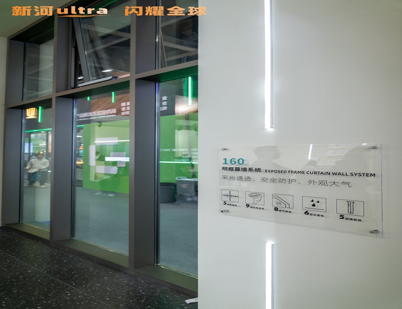 Exposed Frame Glass Curtain Wall 160