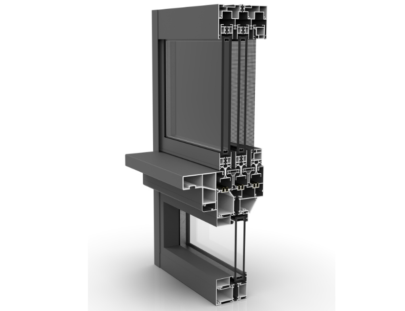 Aluminium Frame Sliding Glass Window GRH120