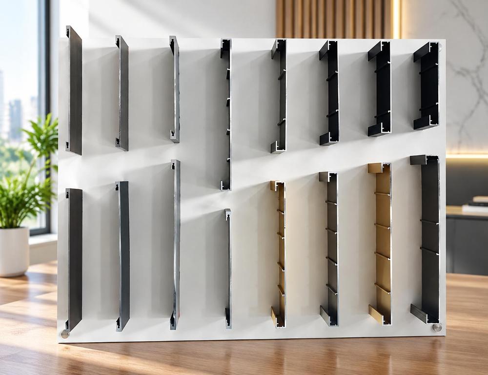Aluminium decorative profiles in various finishes and cross-sections